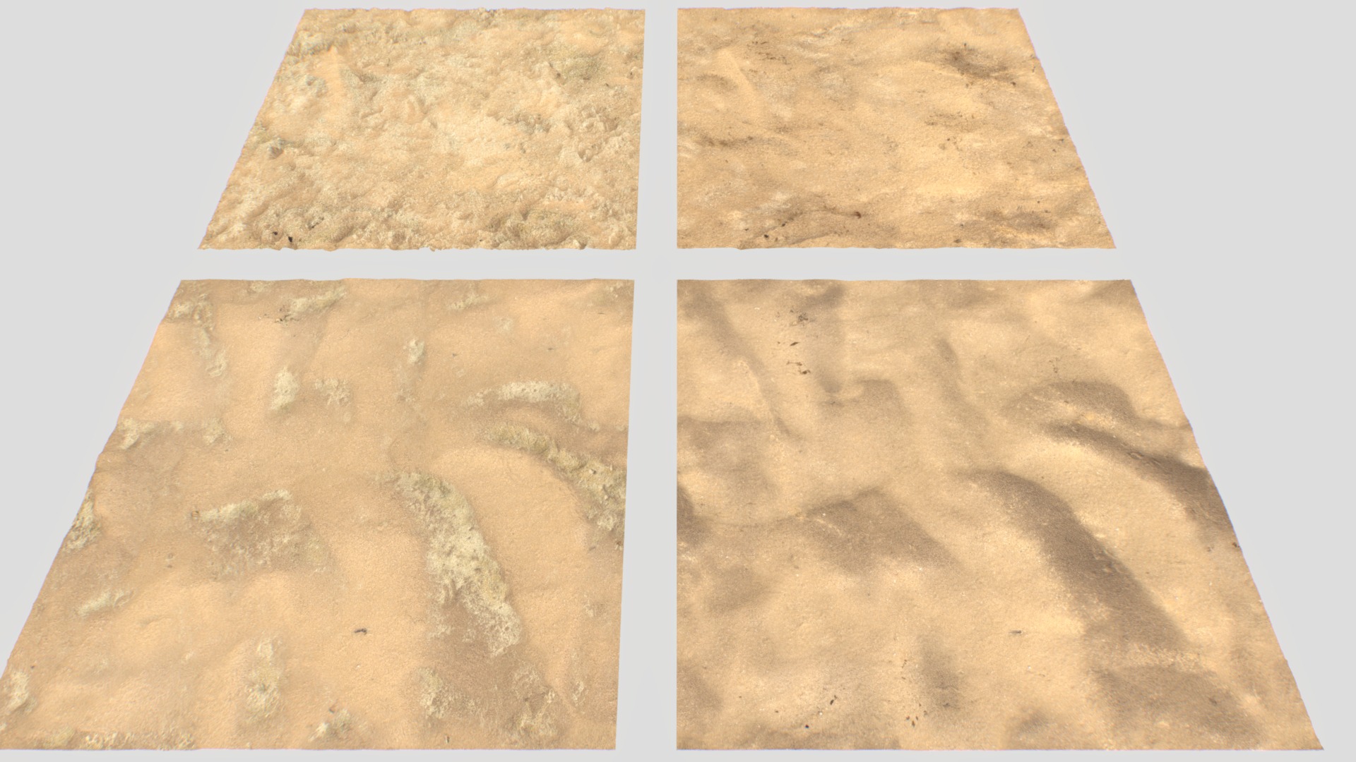 3D model Desert Wasteland Ground PBR pack 10 Textures - This is a 3D model of the Desert Wasteland Ground PBR pack 10 Textures. The 3D model is about a group of brown sand.
