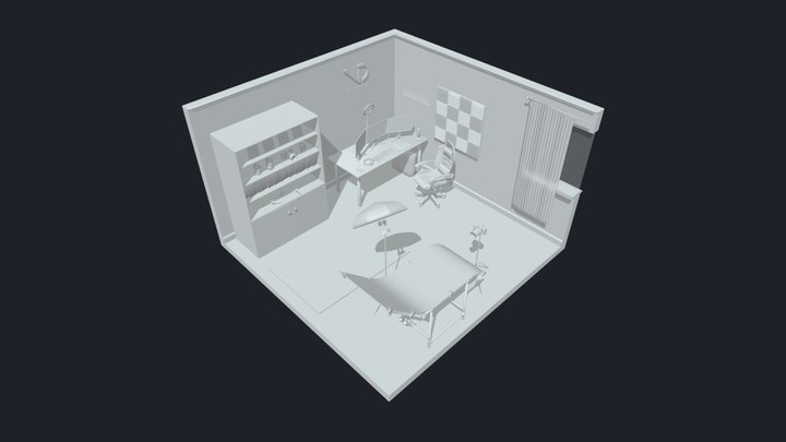 Artist Room 3D Model