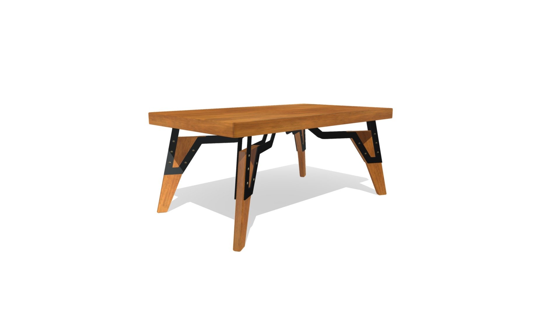 RIFLE COFFEE TABLE (RFC-01) 100x60x45cm — Sketchfab embed 3D viewer