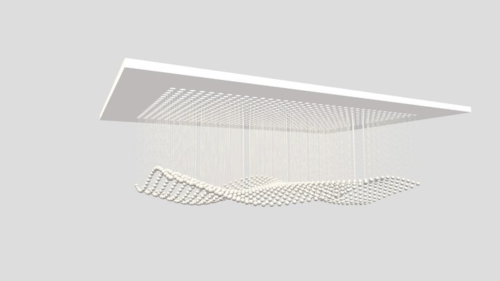 Kinetic Art Installation 3D Model