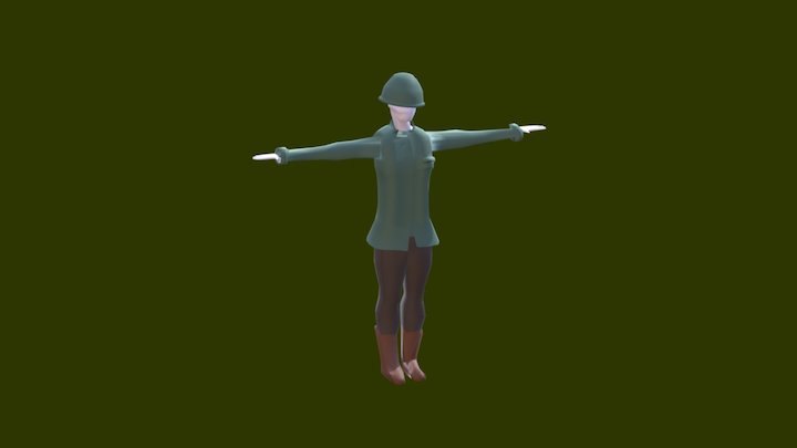 Military Soldier 3D Model