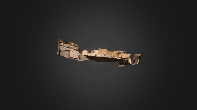 Paño de Muralla Castillo (Huelma, Jaen) 3D Model