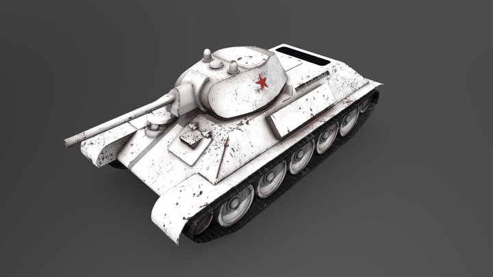 Collective image of the T-34 3D Model