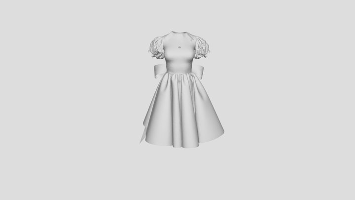 Pumpkin Dress 3D Model
