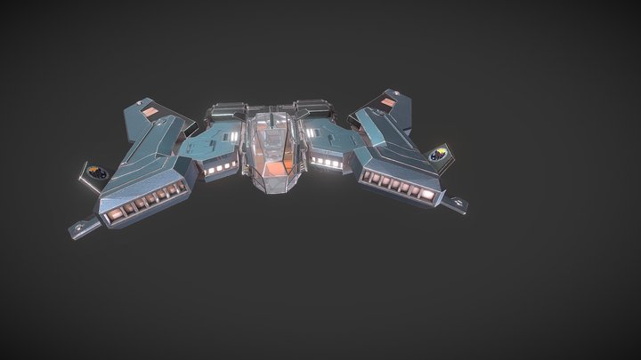 Faulcon DeLacy Taipan Mk II - Animated Wings 3D Model