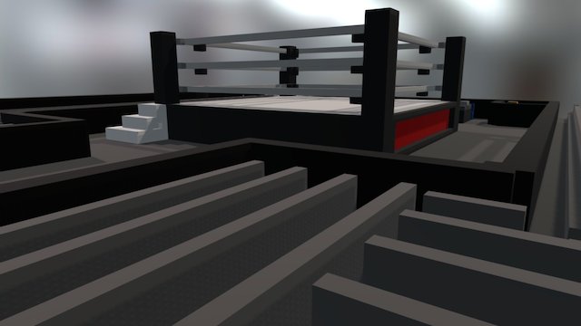 Wrestling Ring 3D Model