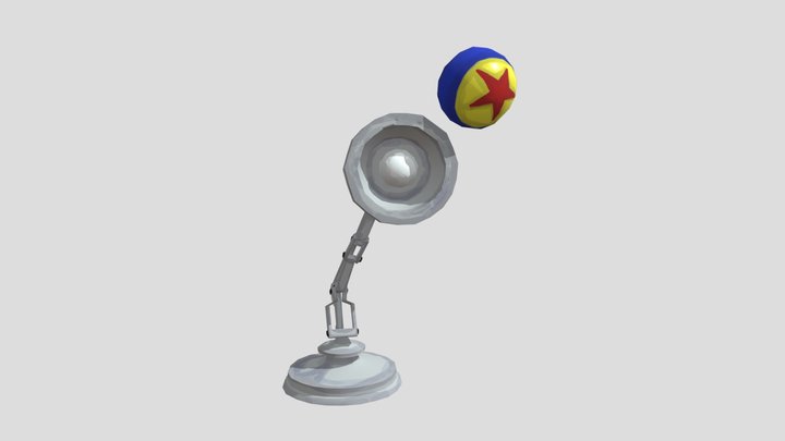 pixar lamp and ball 3D Model