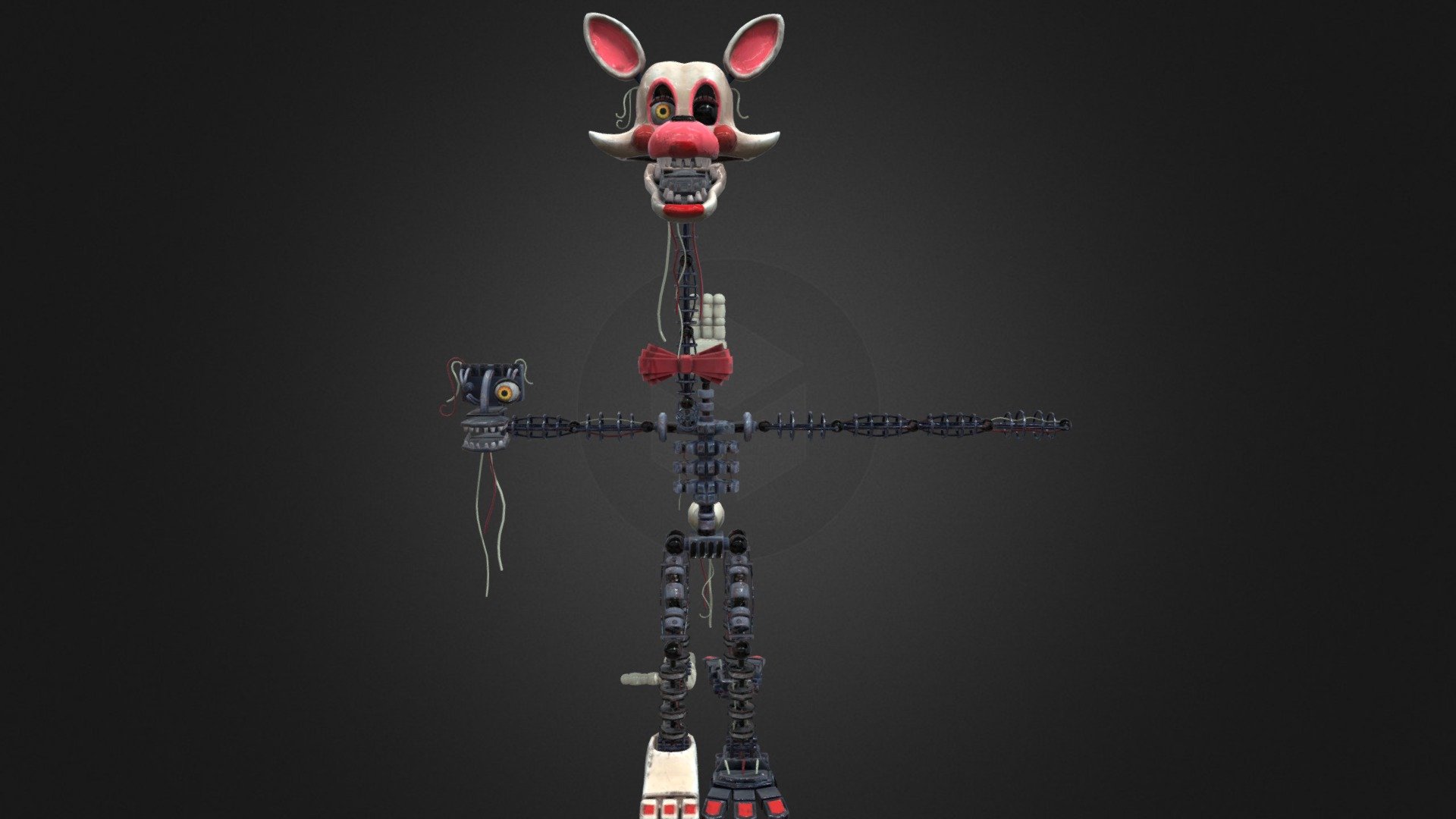 Mangle FNAF AR - Download Free 3D model by gotbeans (@owen.cameron ...