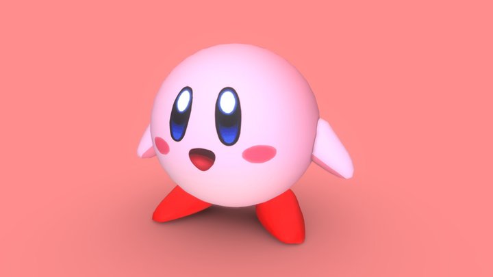Cute Kirby 3D Model