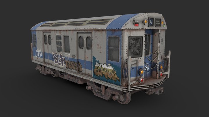 Subway train 3D Model