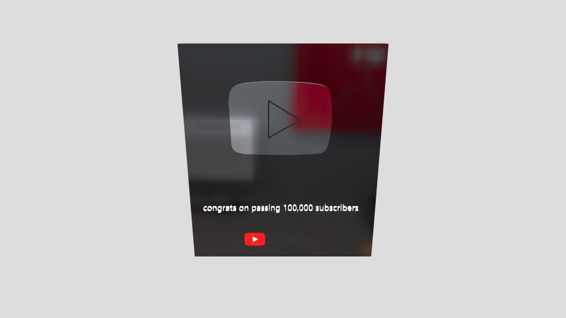 youtube silver milestone 3d model