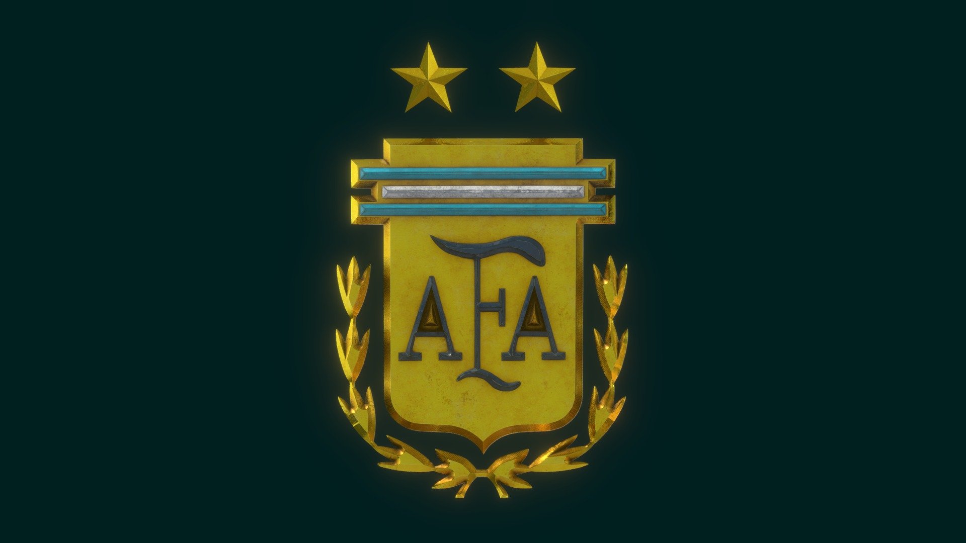 Argentina national team – 3D badge - Buy Royalty Free 3D model by ...