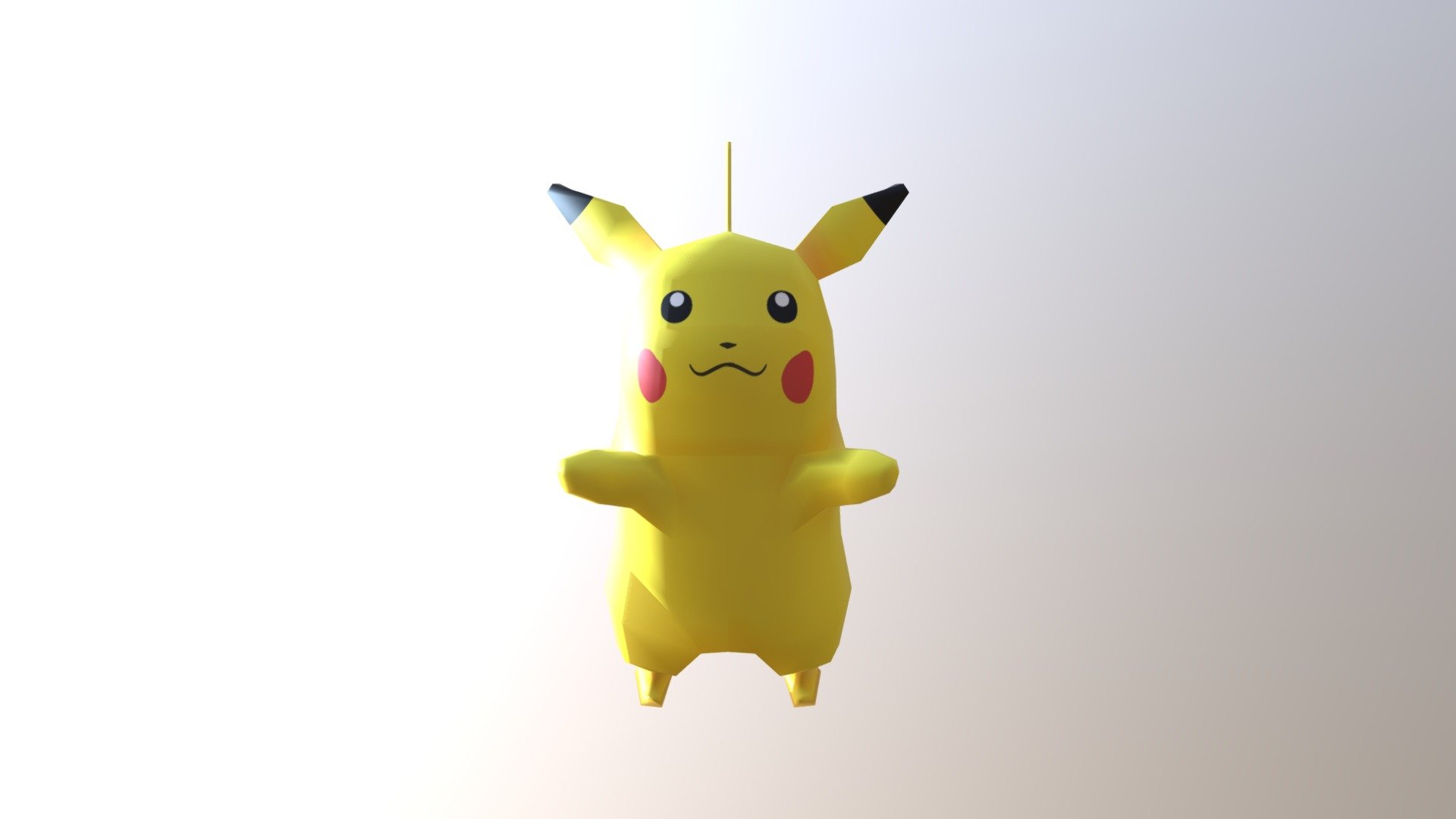 PikachuLowPoly - 3D model by ac3lynx [7759028] - Sketchfab