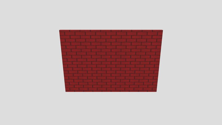 紅磚牆 3D Model