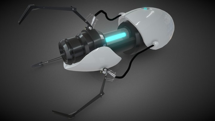 Portal Gun (With Download) 3D Model