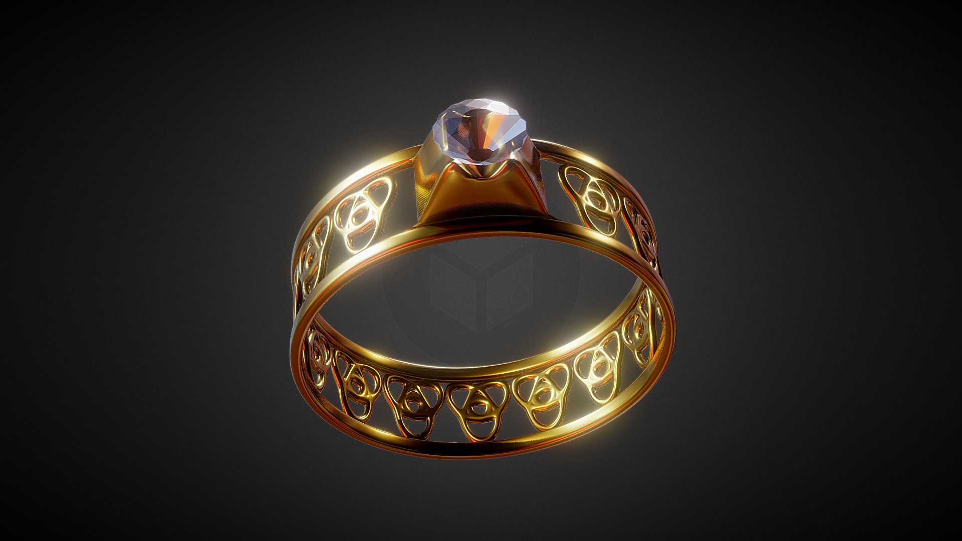 Diamond Ring - Download Free 3D model by Harry_L [775aa2b] - Sketchfab