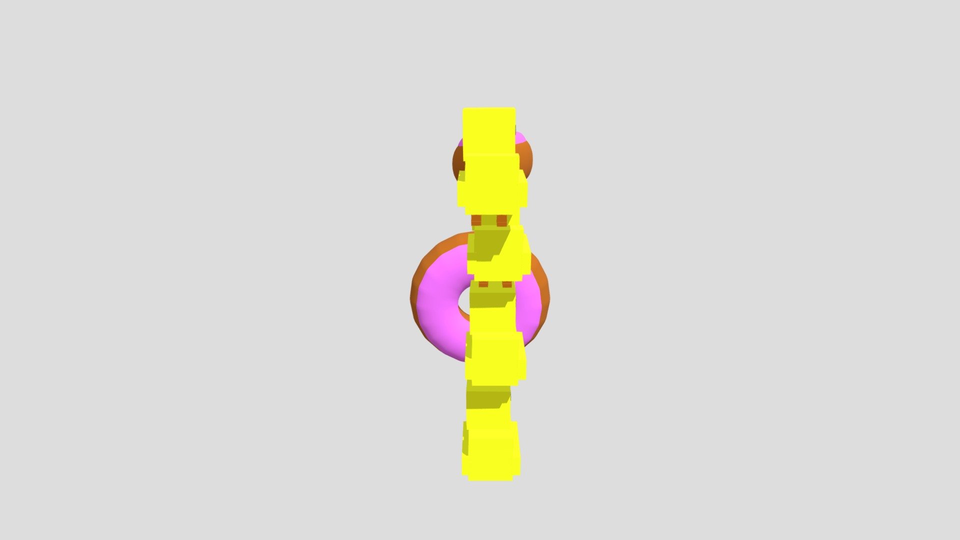 Crossy Road ducks with added donut