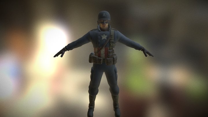 Captain America V3 3D Model