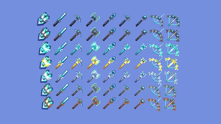 Also Try Terraria! Vortex Tools Set 3D Model