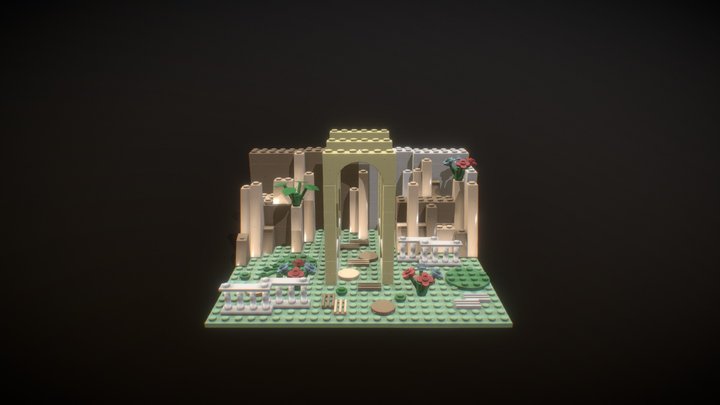 Lego Arch Garden Dragu_la WIP 3D Model