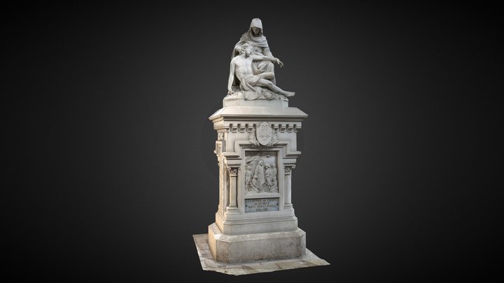 Statue du Christ - Eglise de Neuville de Poitou 3D Model