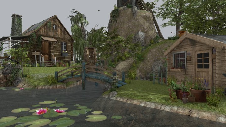 DAE Diorama - Eco house 3D Model