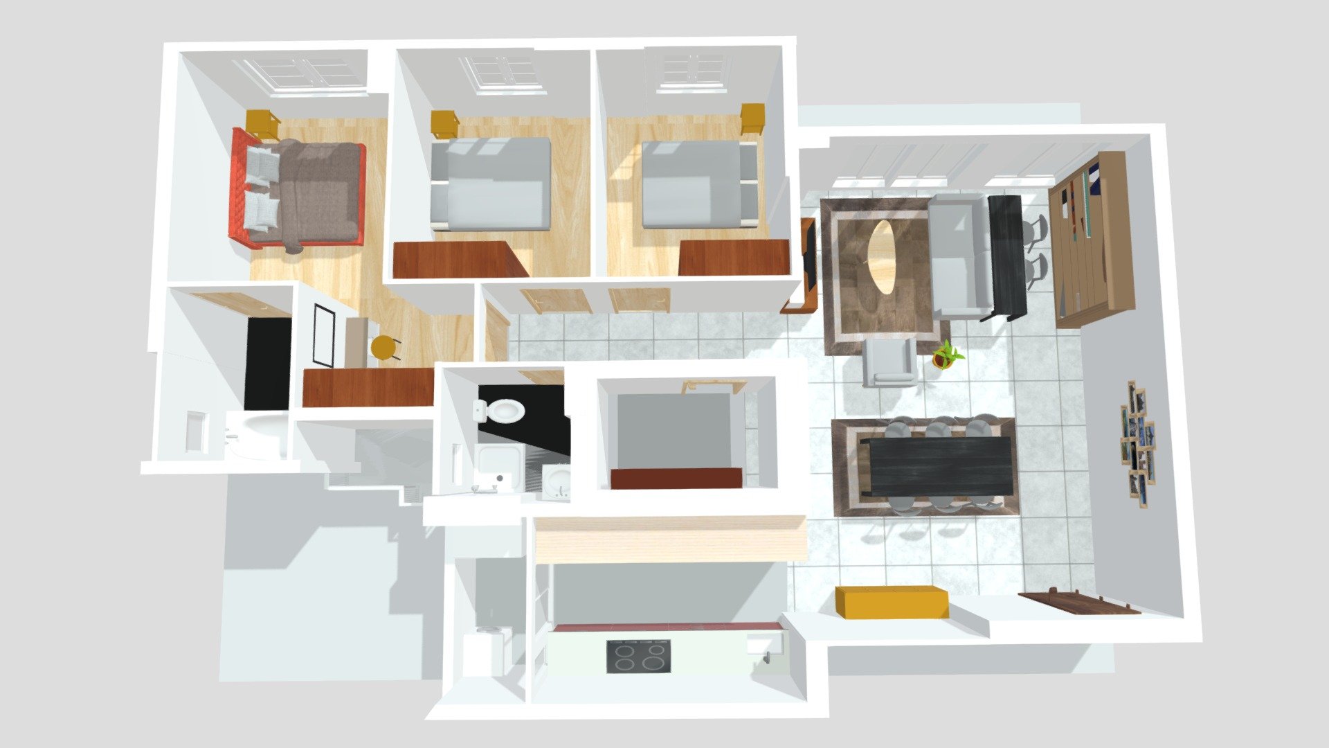 Tengah Terrace 5 room HDB - Download Free 3D model by benjaminkristanto ...