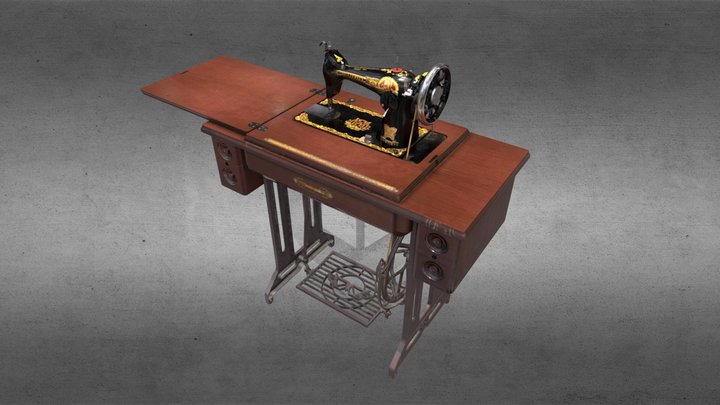 Singer Sewing Machine 3D Model