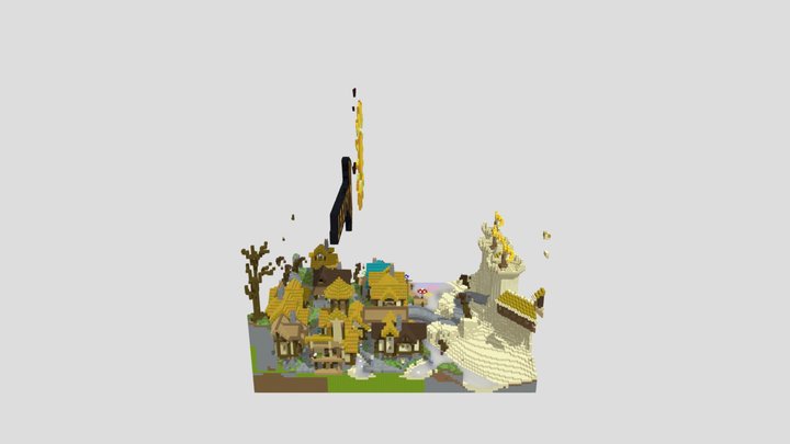 Hypixel sign 3D Model