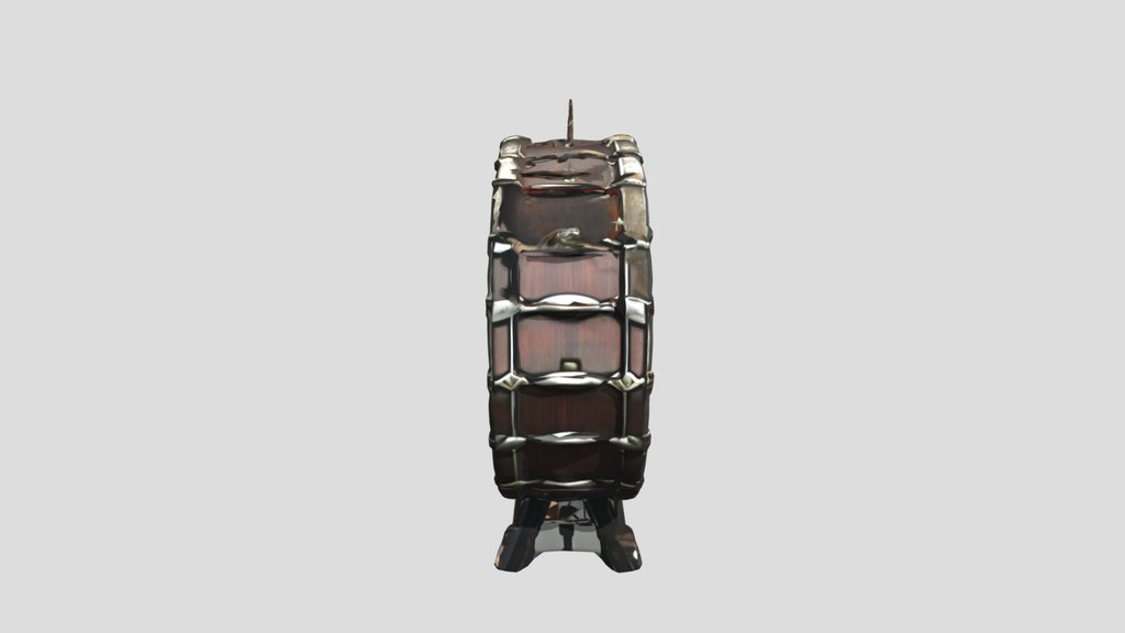 War Drum — 3D Model | Game Ready | PBR Textures