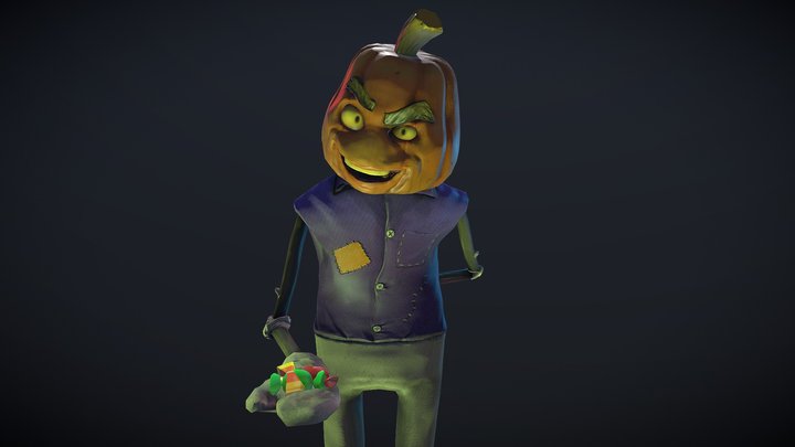 Pumpkin Man 3D Model