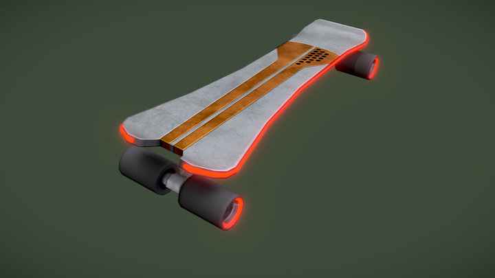 Skateboard B 3D Model