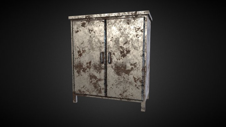 metal Cupboard 3D Model