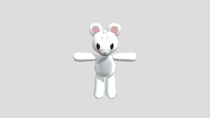 Kawaii polar bear 3D Model