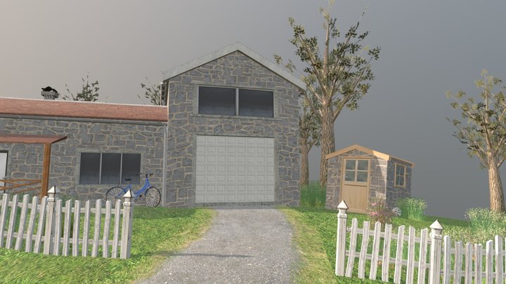 DAE Diorama - Grandma's House 3D Model