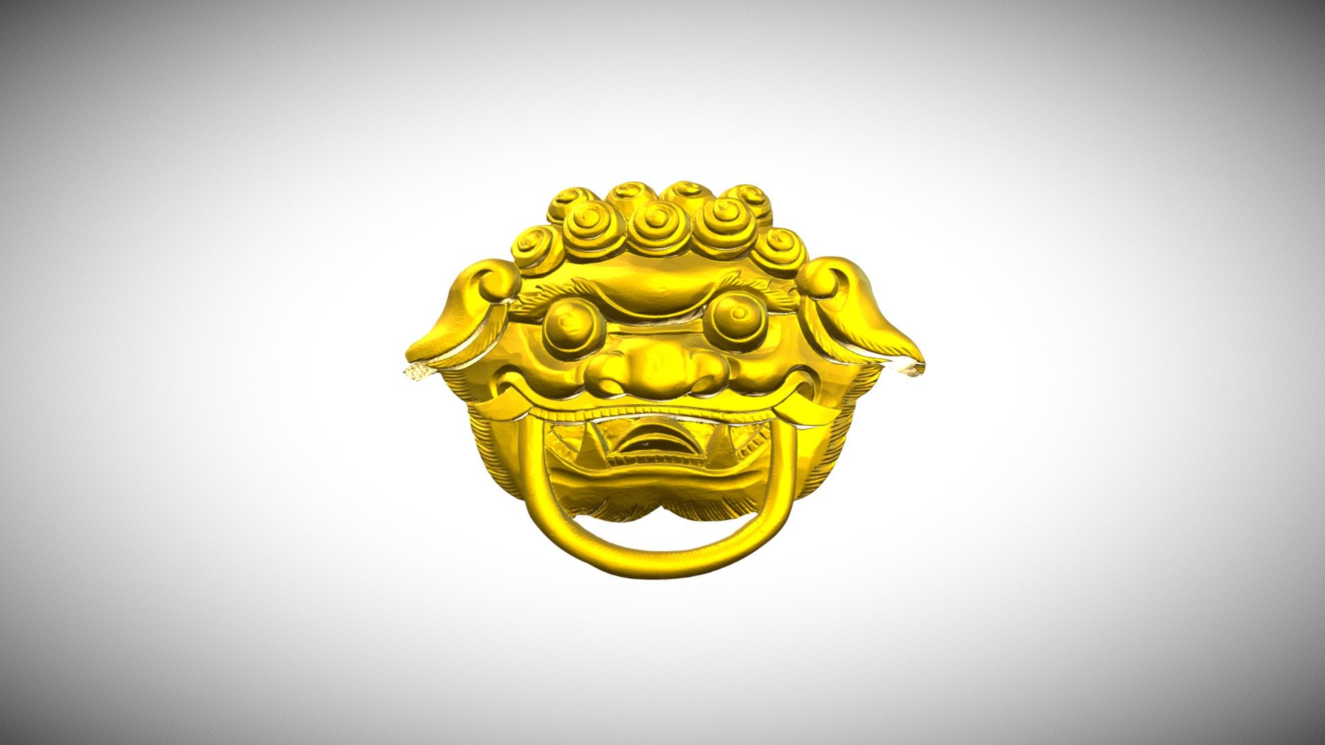 Wooden lion