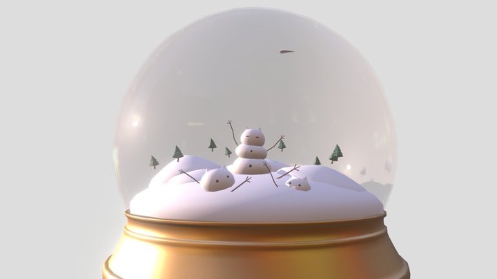 tiny ghost christmas 3D Model