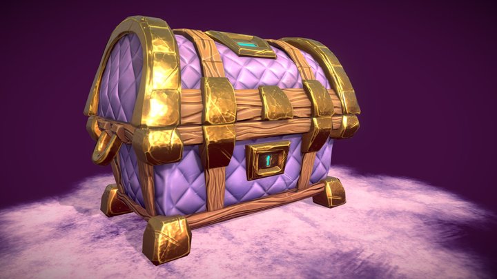 Royal Treasure Chest 3D Model