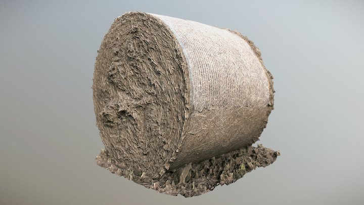 A round bundle of straw in the field – Modelo 3D gratuito STL