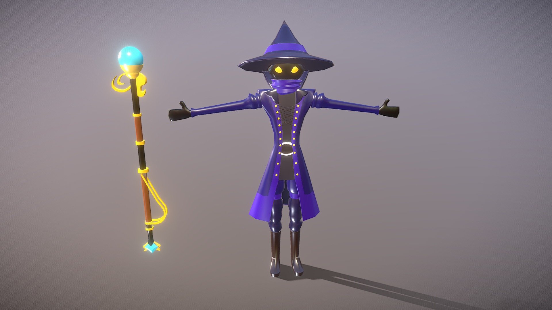 Long Magician - Download Free 3D model by CalvinQuan [776507e] - Sketchfab