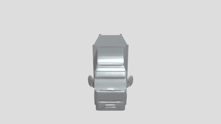 truck with a rabbit driver 3D Model