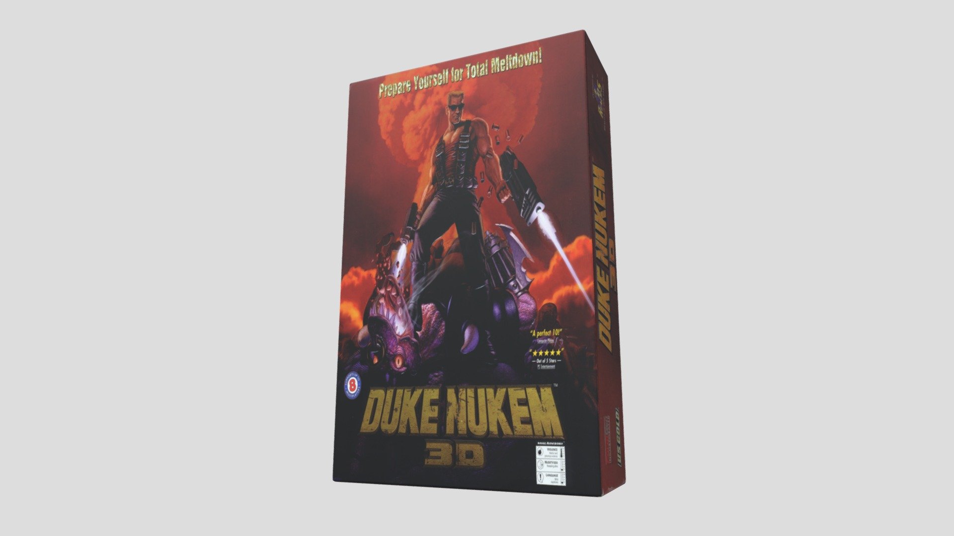 Duke Nukem 3d 3d Box Download Free 3d Model By Baconmaster 7766380 Sketchfab