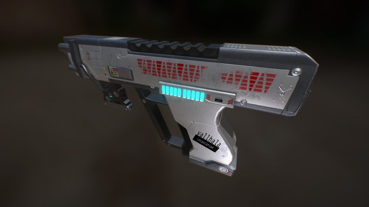 plasma pistol 3D Model
