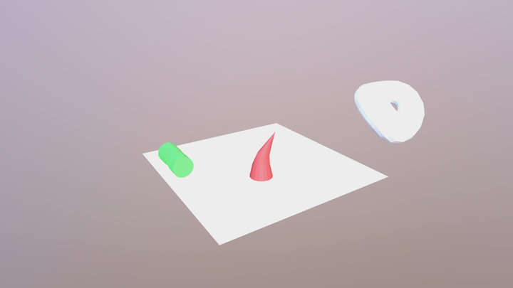 Polygons Race Animation 3D Model