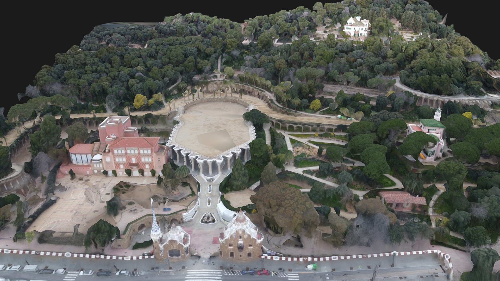 Park Güell - Antoni Gaudí - 3D model by AXL Visual & Design (@axlvisual ...