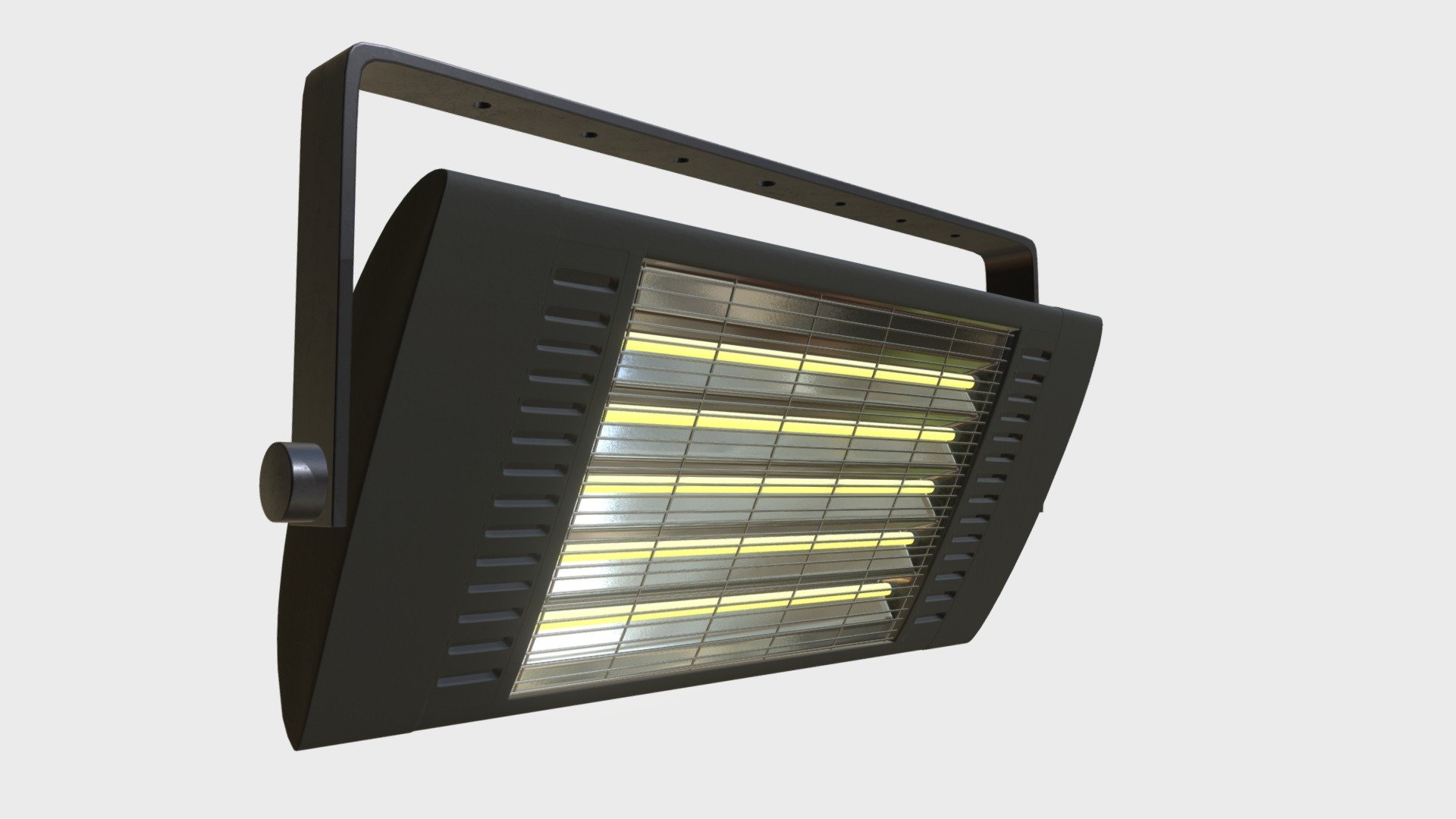 Wall mounted halogen heater