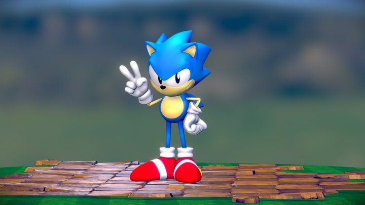 Sonic Majin Sonic R style - Download Free 3D model by MatiasH290 [fc0a120]  - Sketchfab