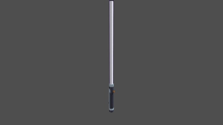 Purple Lightsaber 3D Model