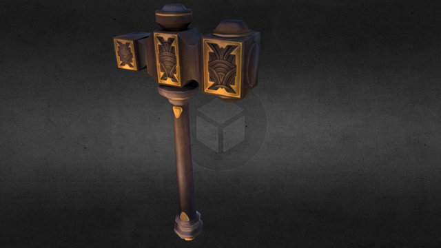 Viking Hammer - Lowpoly 3D Model