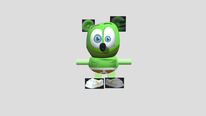 Japan Gummy Bear rig 3D Model